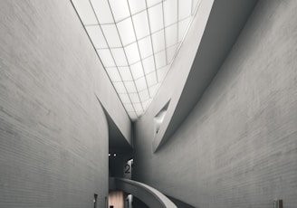 gray concrete wall inside building